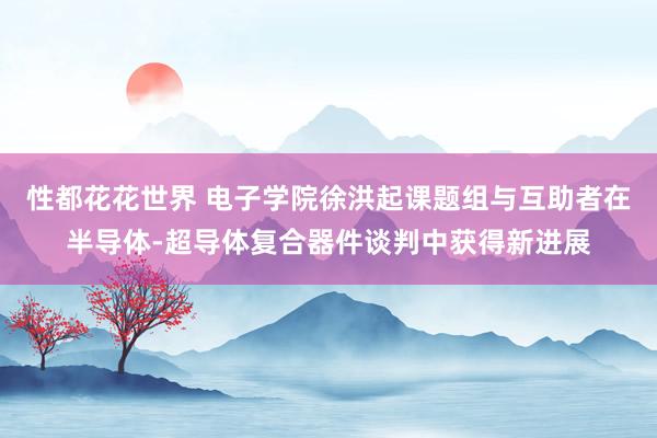 性都花花世界 电子学院徐洪起课题组与互助者在半导体-超导体复合器件谈判中获得新进展
