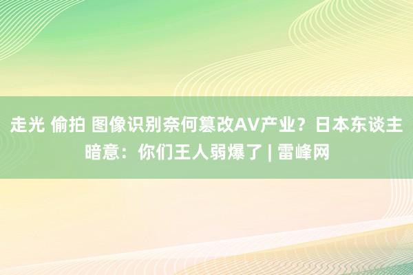 走光 偷拍 图像识别奈何篡改AV产业？日本东谈主暗意：你们王人弱爆了 | 雷峰网