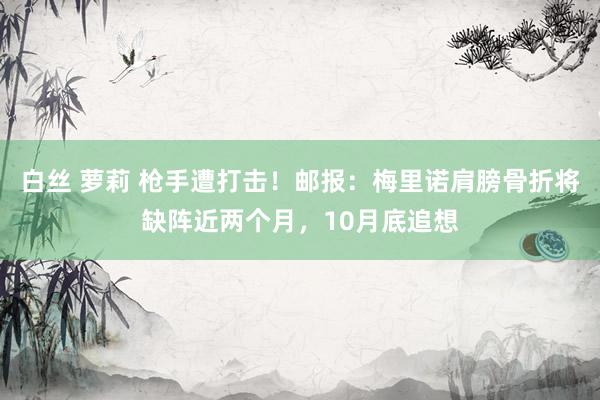 白丝 萝莉 枪手遭打击！邮报：梅里诺肩膀骨折将缺阵近两个月，10月底追想